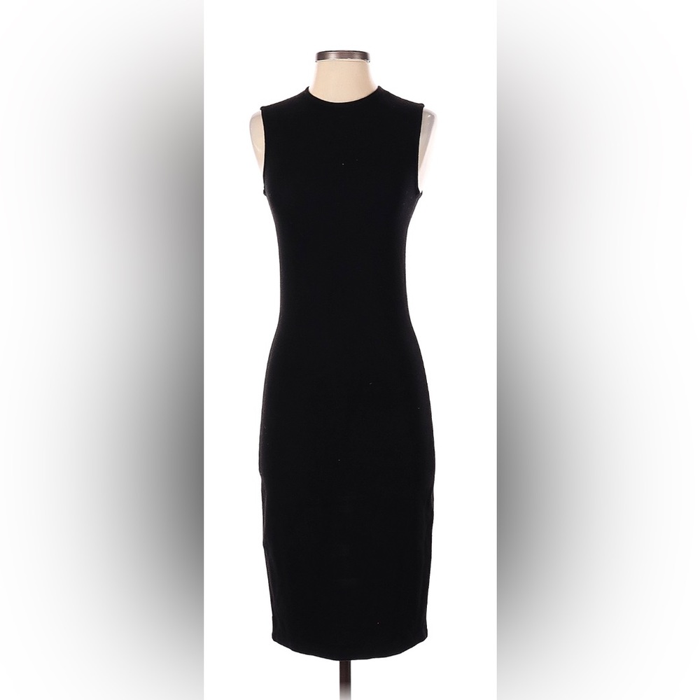 Vince Sheath Crew Neck Dress, Black